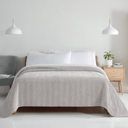 Monarch Brands Aston & Arden Chenille Blanket - Queen, Brown P-BLT-CHN-QN-BR